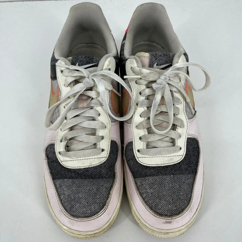 Nike Air Force 1 Low Evolution of the Swoosh Script Swoosh Mens 10 CI0066-600